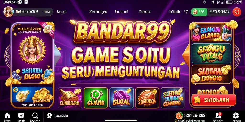 Tampilan menawan dari gameplay Slot di BANDAR99.