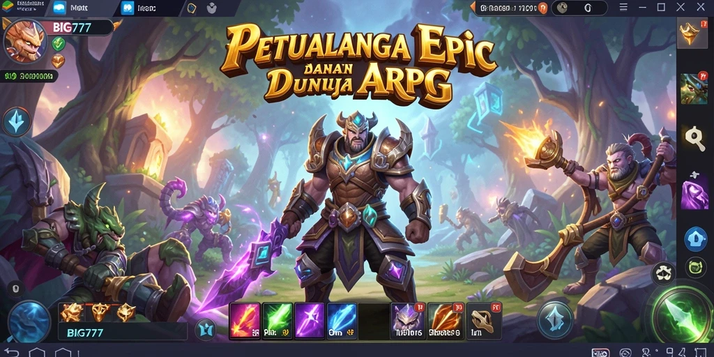 Tampilan permainan BIG777 dengan aksi pertempuran ARPG yang mendebarkan.