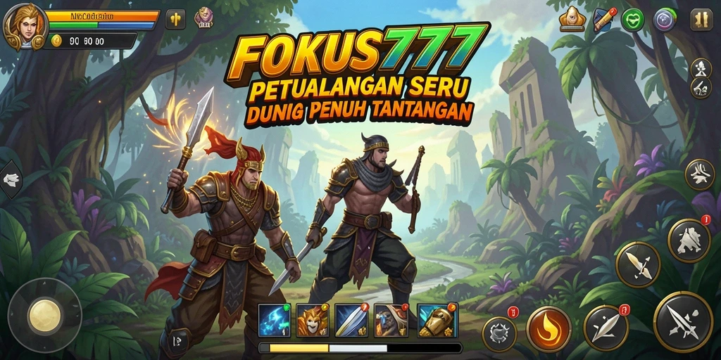 Gameplay FOKUS777 dengan aksi petualangan yang mendebarkan.