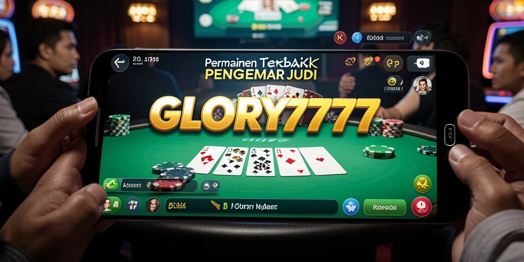 Screenshot gameplay GLORY777 yang menampilkan keseruan bermain Poker.