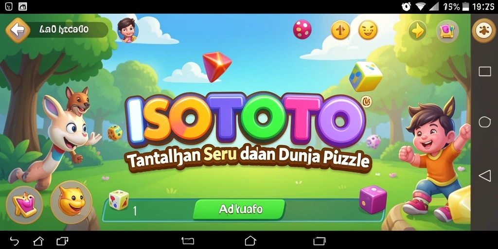 Tampilan gameplay ISOTOTO yang seru dan menantang dalam menghasilkan solusi teka-teki.