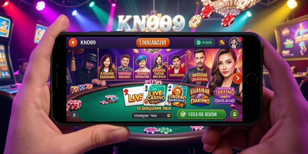 Screenshot gameplay KNO89 yang menarik dengan dealer profesional.