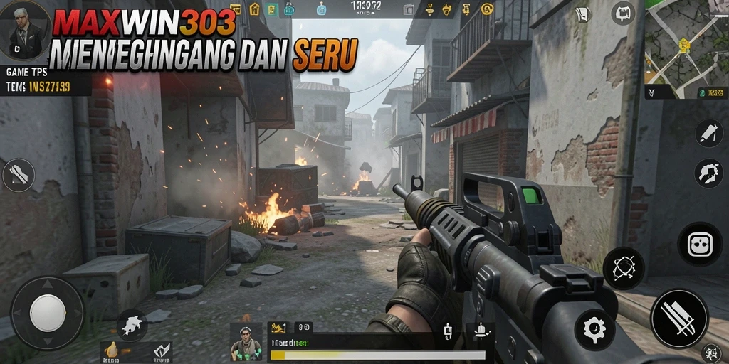 Screenshot gameplay MAXWIN303 dengan aksi menembak yang seru.