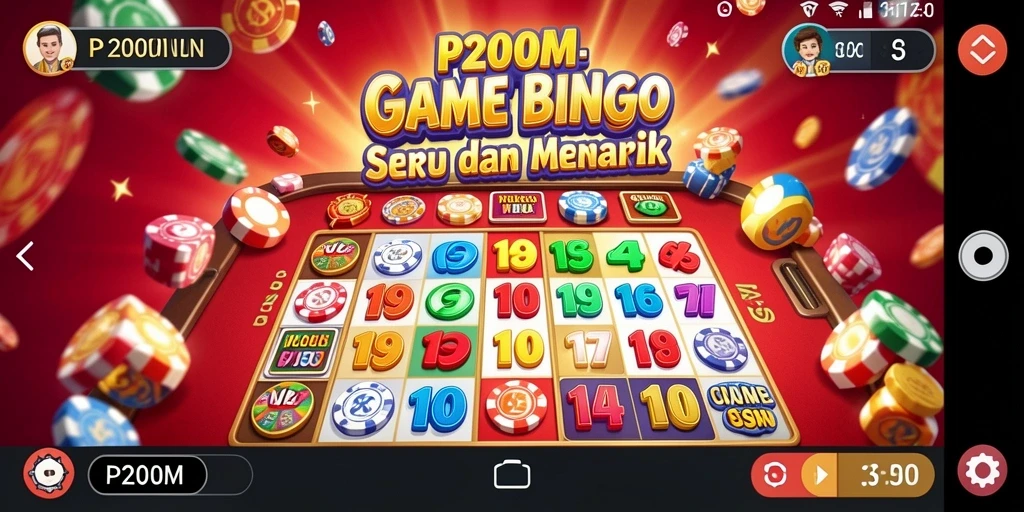 Screenshot gameplay P200M yang menunjukkan suasana kompetisi Bingo.