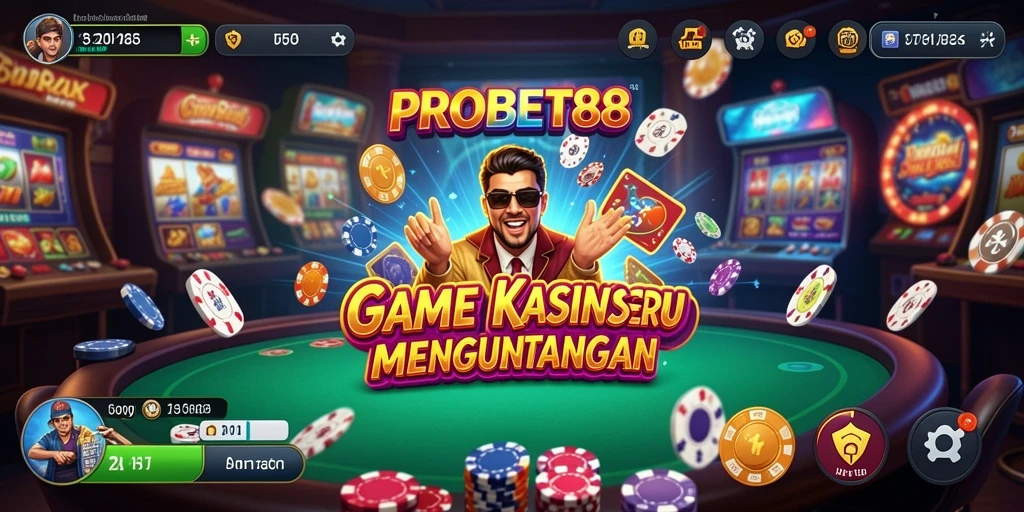 Screenshot PROBET88 yang menampilkan gameplay Kasino yang mendebarkan dan interaktif.