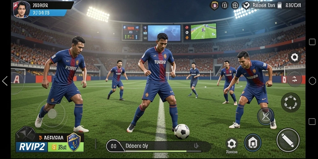 Tampilan menarik dari gameplay RVIP2 yang seru dan kompetitif.