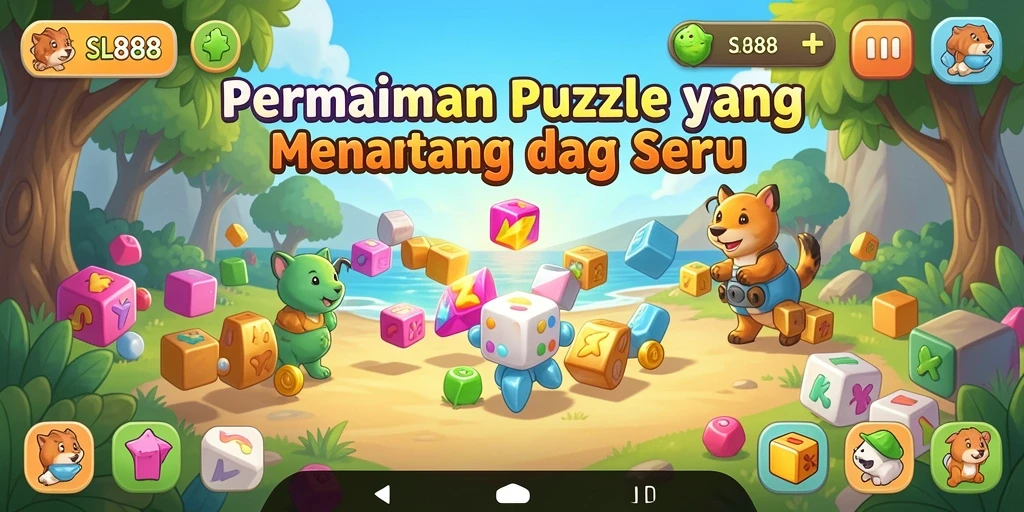 Tampilan gameplay seru dengan berbagai tantangan puzzle.