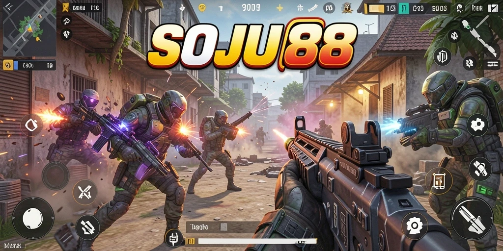 Tangkapan layar menunjukkan aksi menegangkan dalam gameplay FPS.