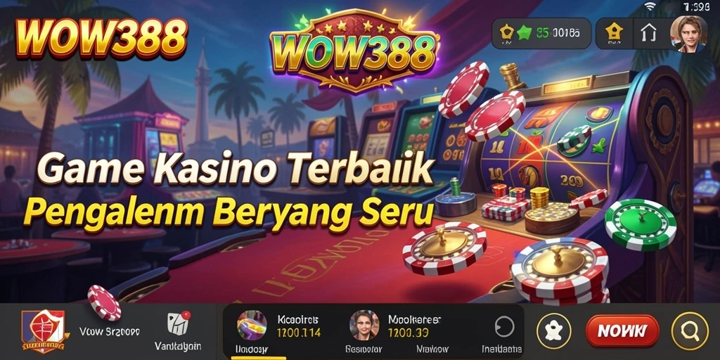 Gameplay Kasino menarik di WOW388 dengan tampilan yang mengagumkan.